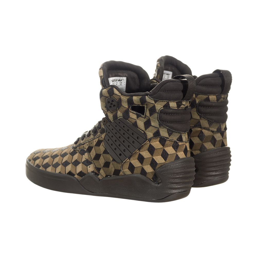 Baskets Montantes Supra SkyTop IV Vert Olive Drab/Black-Black Homme | SZQ-63449864